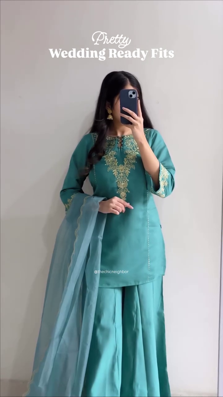 Women’s Purple Embroidered Kurta Sharara Set with Dupatta | Wedding & Festive Ethnic Suit Set for Women | Party Wear Traditional Outfit
