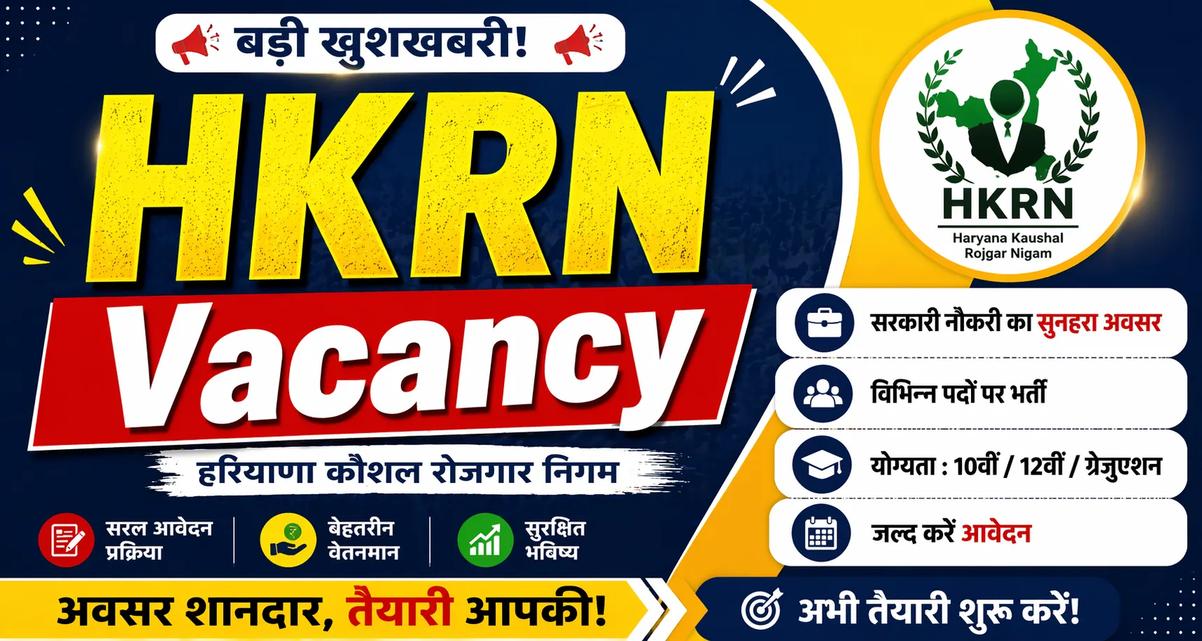 HKRN Vacancy 2026 Notification Out For Various Posts; Online Form